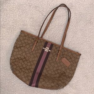 Coach Zip Top Tote